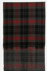 Šál Woolrich Light Plaid Scarf Greenstone Check