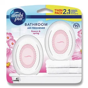 Ambi Pur Bathroom Flowers & Spring, Nepretržitý Osviežovač Vzduchu, 2 Kusov