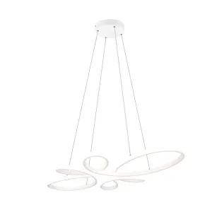 Trio Závěsné LED svietidlo FLY 32W 3900lm 4000K mat.biela 45,5 x 83 x 150 cm