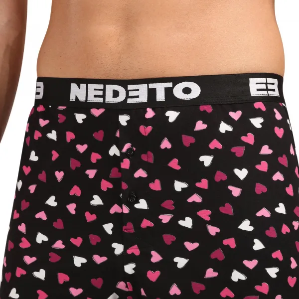 Pánske trenky Nedeto Hearts viacfarebné (1NGVL02) M, trenírky