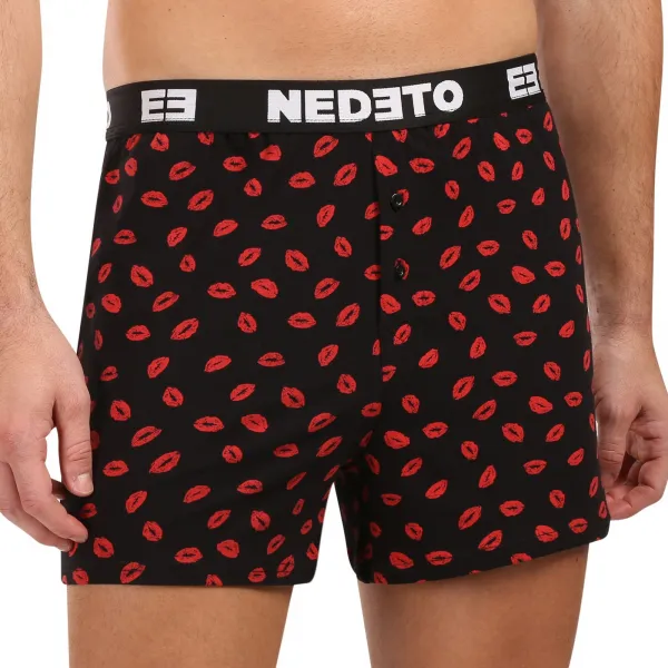 3PACK pánske trenky Nedeto Valentín viacfarebné (3NGVL01) M, trenírky