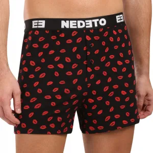 3PACK pánske trenky Nedeto Valentín viacfarebné (3NGVL01) M, trenírky