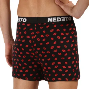 3PACK pánske trenky Nedeto Valentín viacfarebné (3NGVL01) M, trenírky