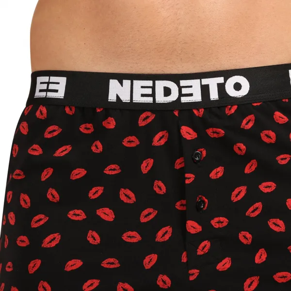 3PACK pánske trenky Nedeto Valentín viacfarebné (3NGVL01) M, trenírky