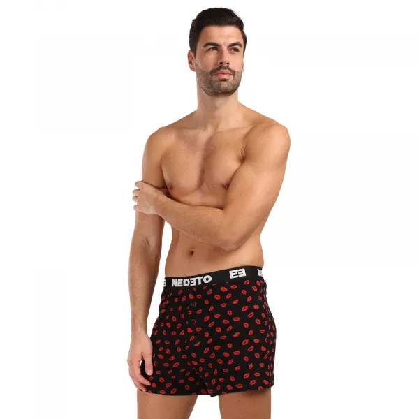 3PACK pánske trenky Nedeto Valentín viacfarebné (3NGVL01) M, trenírky
