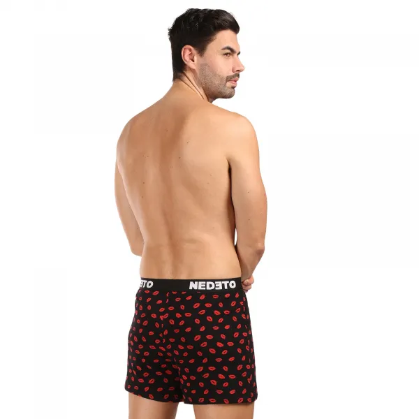 3PACK pánske trenky Nedeto Valentín viacfarebné (3NGVL01) M, trenírky
