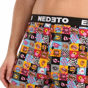 3PACK pánske trenky Nedeto Valentín viacfarebné (3NGVL01) M, trenírky
