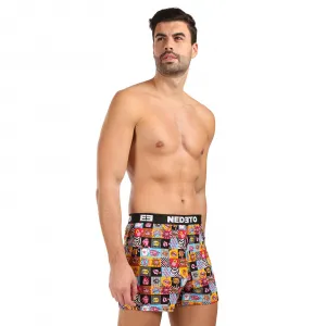 3PACK pánske trenky Nedeto Valentín viacfarebné (3NGVL01) M, trenírky