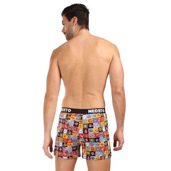 3PACK pánske trenky Nedeto Valentín viacfarebné (3NGVL01) M, trenírky