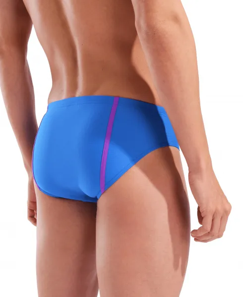 Arena hyperflow men's solid swim briefs blue / purple s - uk32