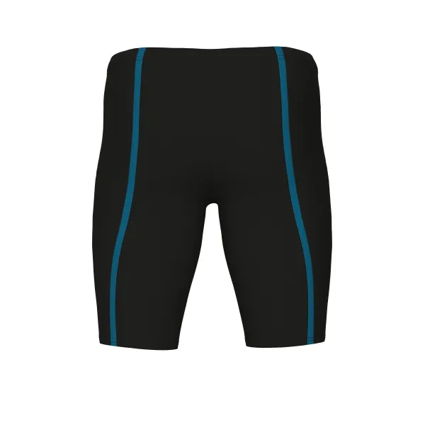 Arena hyperflow men's solid swim jammer black / blue cosmo s - uk32