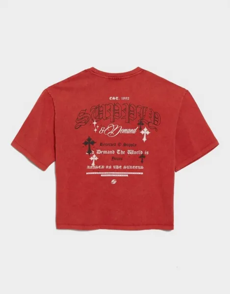 Supply&demand Tričko Gamer Tee Red-Jsrd