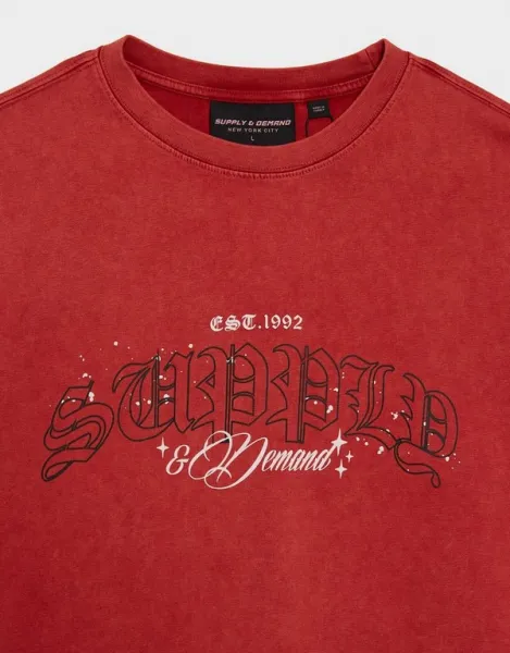 Supply&demand Tričko Gamer Tee Red-Jsrd