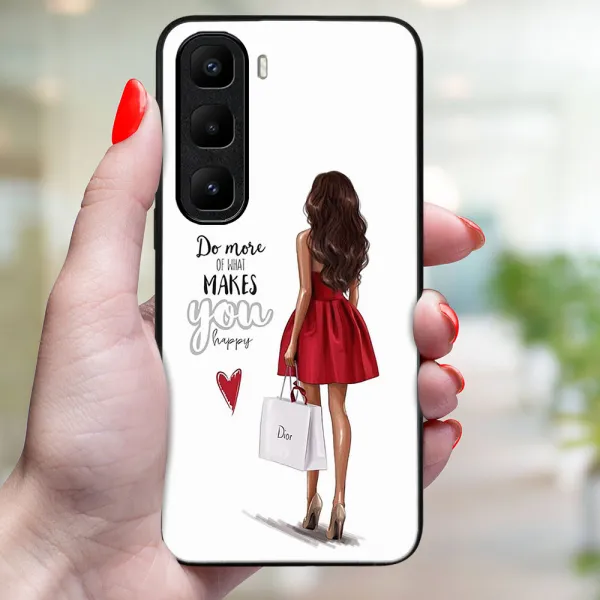 MY ART Ochranný kryt pre Infinix Hot 50 Pro+ RED DRESS (137)