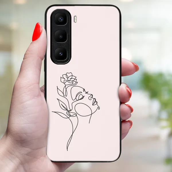 MY ART Ochranný kryt pre Infinix Hot 50 Pro+ ROSE GIRL (198)