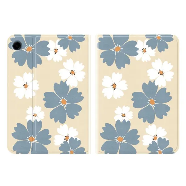 ART Zaklápacie puzdro pre Samsung Galaxy Tab A9 / Galaxy Tab A11 BLUE DAISY