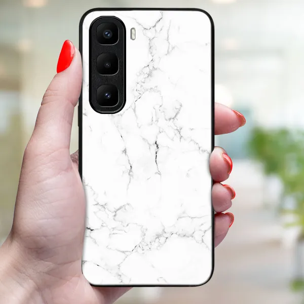 MY ART Ochranný kryt pre Infinix Hot 50 Pro+ WHITE MARBLE (144)