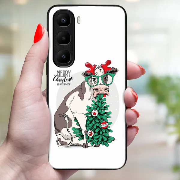 MY ART Kryt s vianočným dizajnom Infinix Hot 50 Pro+ MERRY CHRISTMAS (074)