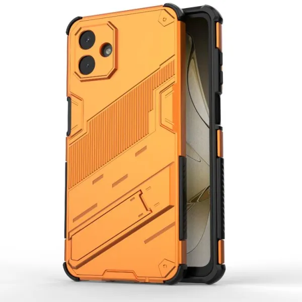 BIB Ochranný obal so stojanom pre Samsung Galaxy A07 oranžový