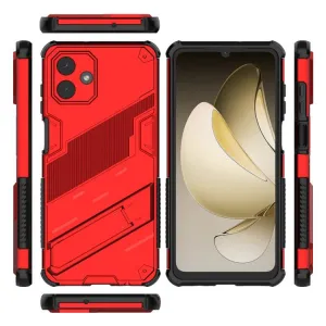 BIB Ochranný obal so stojanom pre Samsung Galaxy A07 červený