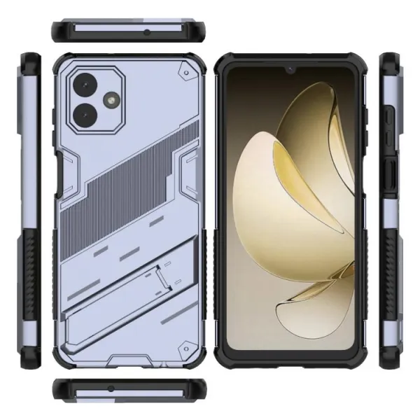 BIB Ochranný obal so stojanom pre Samsung Galaxy A07 šedý