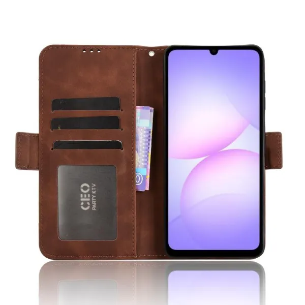 SLOT Peňaženkový obal pre Samsung Galaxy A07 hnedý