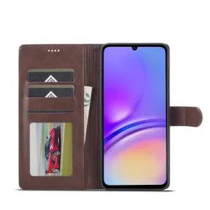 IMEEKE Peňaženkový obal pre Samsung Galaxy A07 tmavohnedý
