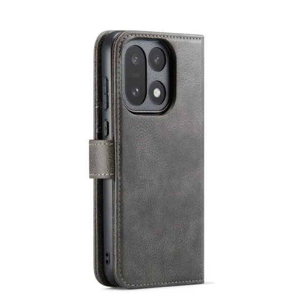 DG.MING Peňaženkový kryt 2v1 pre OnePlus 15 šedý