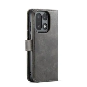 DG.MING Peňaženkový kryt 2v1 pre OnePlus 15 šedý