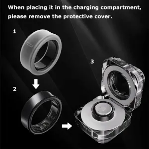 XDFIND SILICONE Obal na smart ring Samsung Galaxy Ring, veľkosť: 5-9 biely