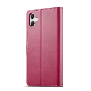 IMEEKE Peňaženkový obal pre Samsung Galaxy A07 ružový