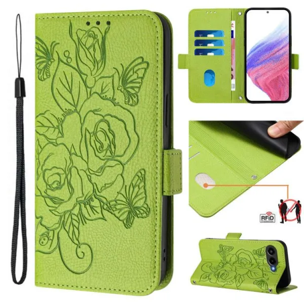 ART MEADOW Peňaženkový kryt pre T Phone 3 zelený