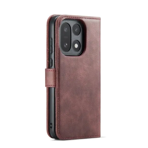 DG.MING Peňaženkový kryt 2v1 pre OnePlus 15 červený