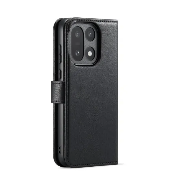 DG.MING Peňaženkový kryt 2v1 pre OnePlus 15 čierny