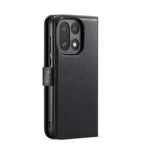 DG.MING Peňaženkový kryt 2v1 pre OnePlus 15 čierny