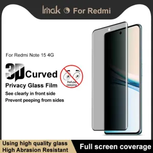 IMAK 3D PRIVACY Tvrdené ochranné sklo pre Xiaomi Redmi Note 15