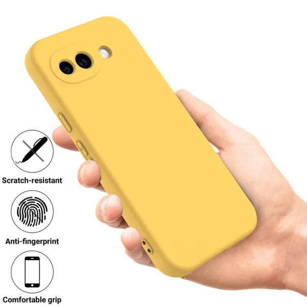 RUBBER Ochranný obal pre Google Pixel 10a žltý