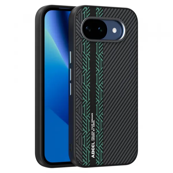 ABEEL RELIEF Ochranný obal pre Google Pixel 10a BLACK-GREEN