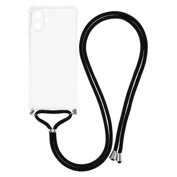 TRANSPARENT ROPE Kryt so šnúrkou Samsung Galaxy A07 priehľadný