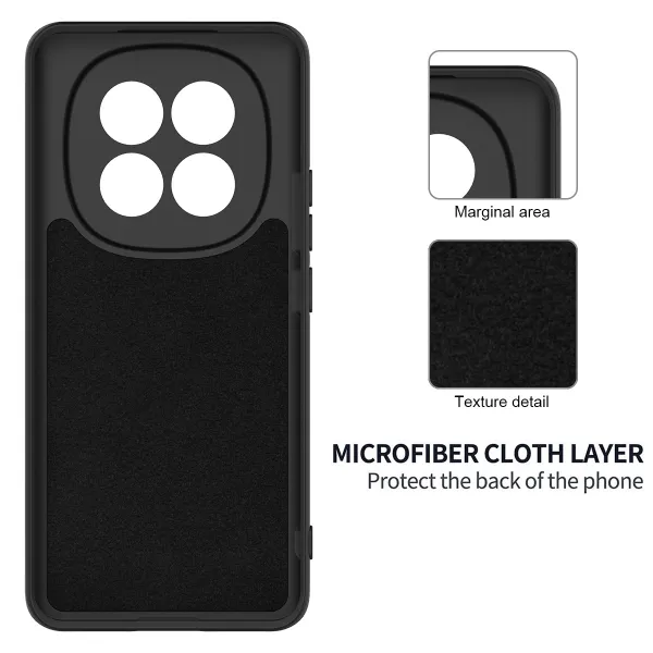 RUBBER Ochranný obal pre Xiaomi Redmi Note 15 čierny