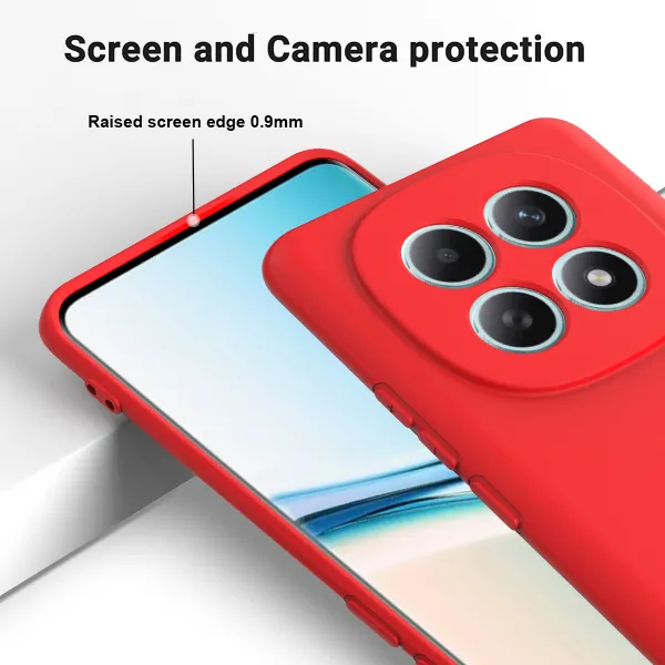 RUBBER Ochranný obal pre Xiaomi Redmi Note 15 5G / POCO M8 5G červený