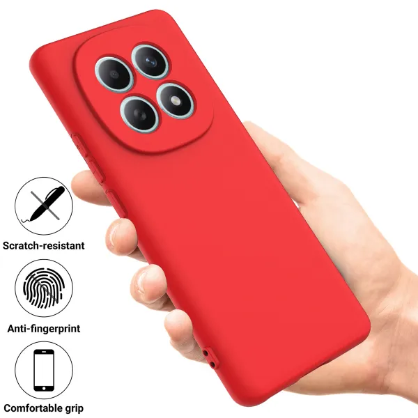 RUBBER Ochranný obal pre Xiaomi Redmi Note 15 5G / POCO M8 5G červený
