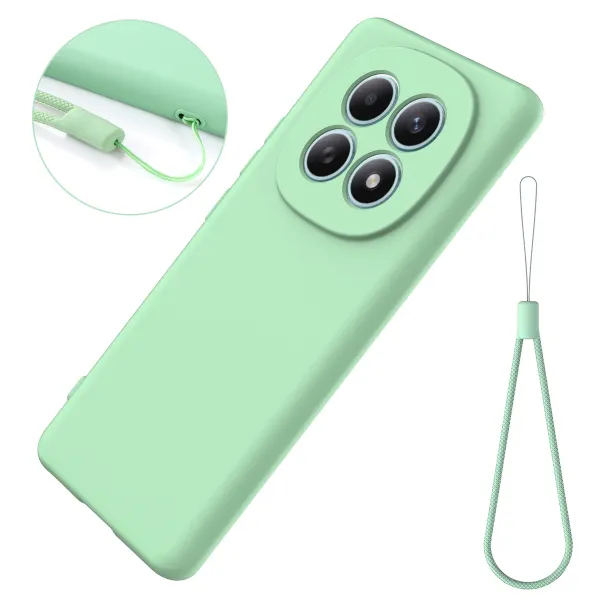 RUBBER Ochranný obal pre Xiaomi Redmi Note 15 zelený