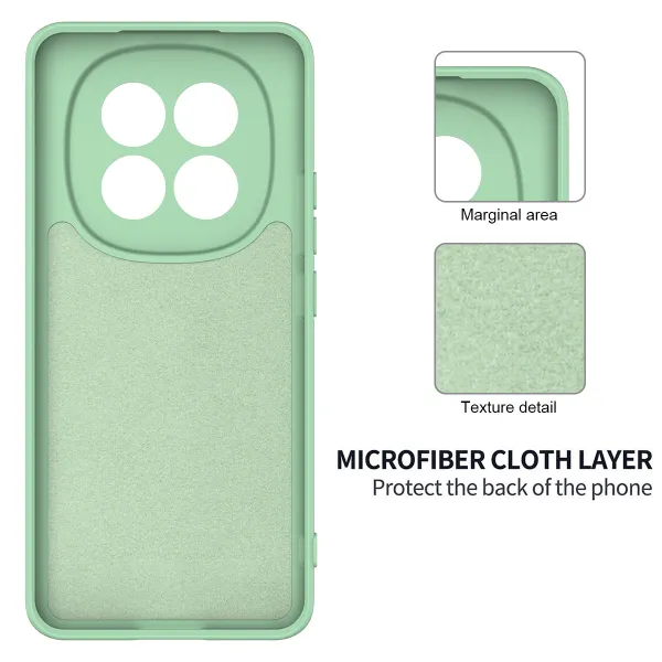 RUBBER Ochranný obal pre Xiaomi Redmi Note 15 zelený