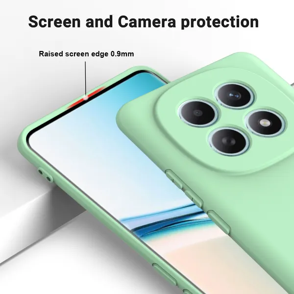 RUBBER Ochranný obal pre Xiaomi Redmi Note 15 zelený