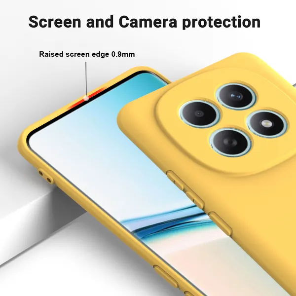 RUBBER Ochranný obal pre Xiaomi Redmi Note 15 žltý
