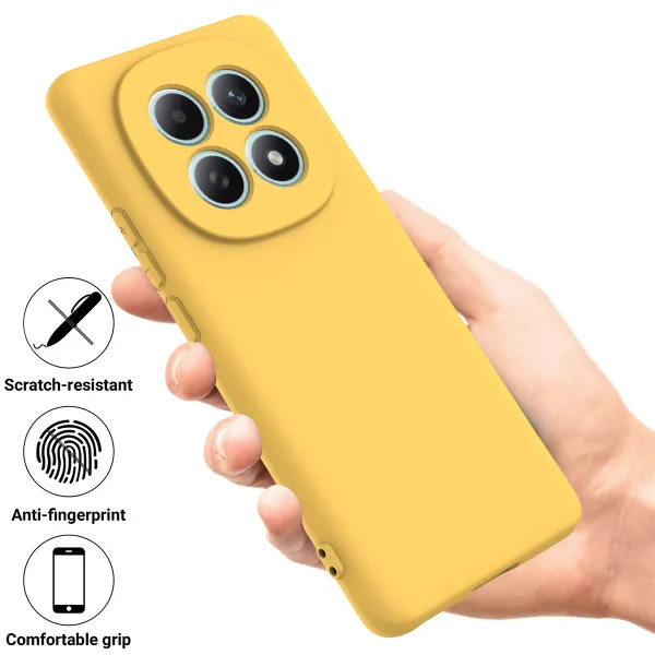 RUBBER Ochranný obal pre Xiaomi Redmi Note 15 žltý