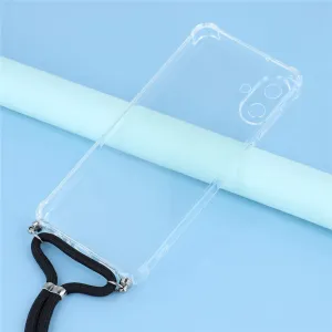 TRANSPARENT ROPE Kryt so šnúrkou Samsung Galaxy A07 priehľadný