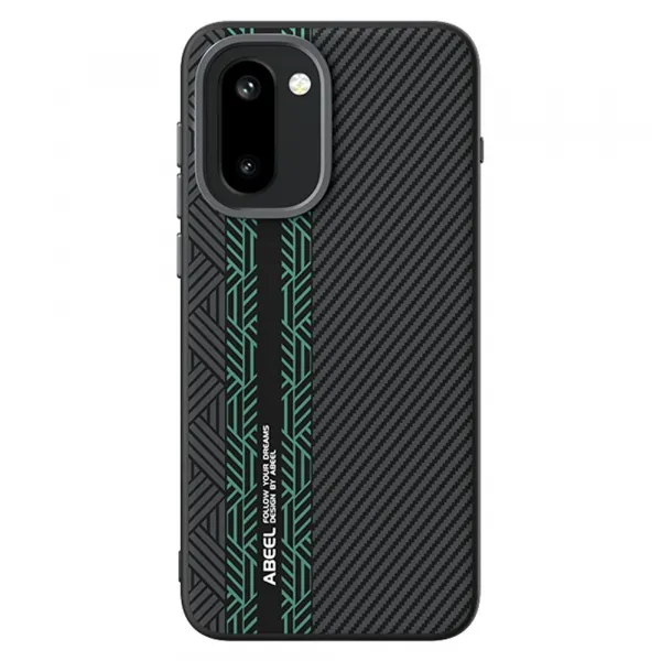 ABEEL RELIEF Ochranný obal pre OnePlus 15R BLACK-GREEN