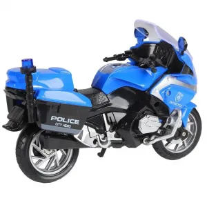 Motorka polícia s efektmi 18cm